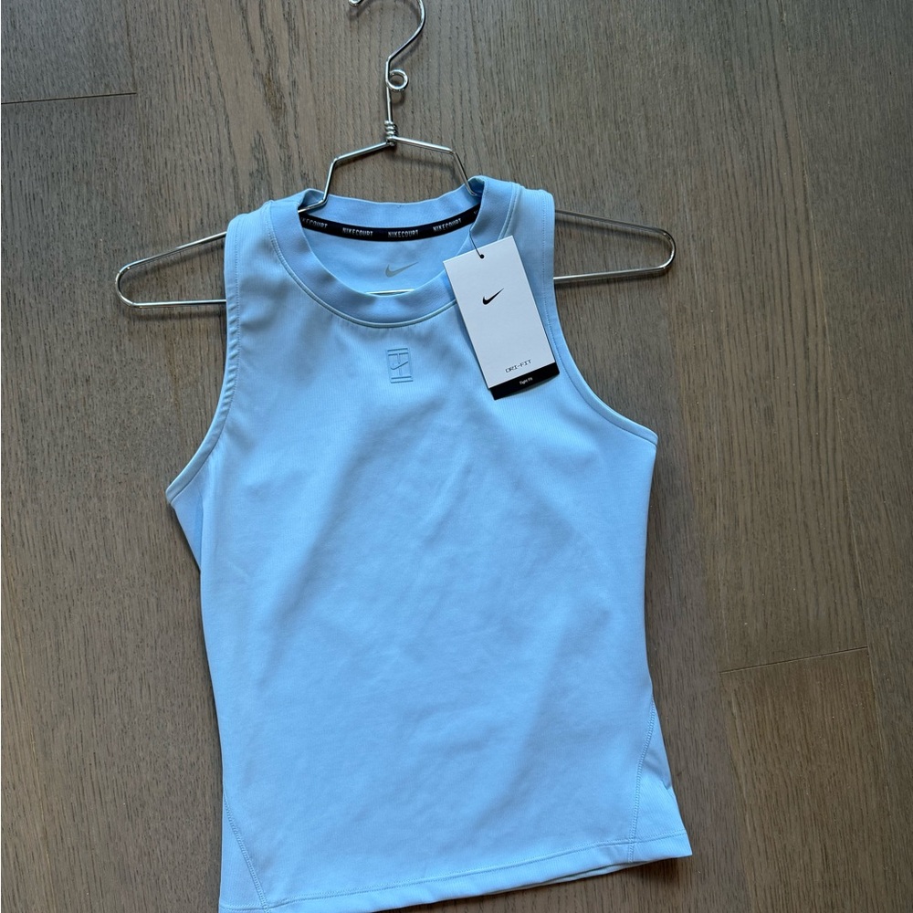 Nike Women's Light Blue Tennis Top
